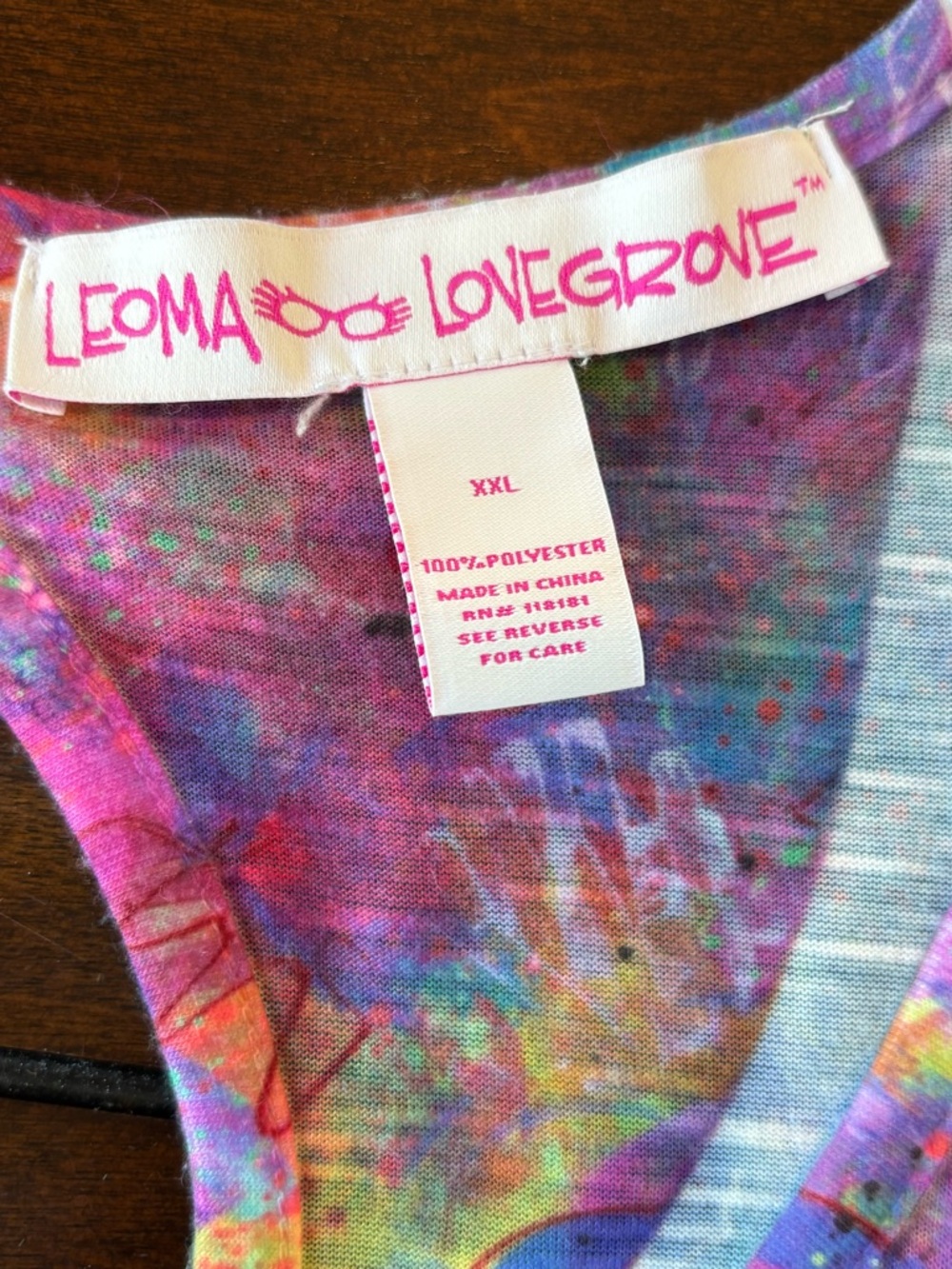 Leoma Lovegrove Seahorse Rhinestone Tank XXL Colorful Art Print Keyhole Back - Picture 4 of 11